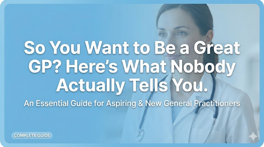 So You Want to Be a Great GP? Here's What Nobody Actually Tells You